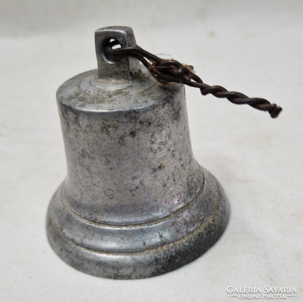 Antique aluminum bell, chime, in preserved condition 86 g.
