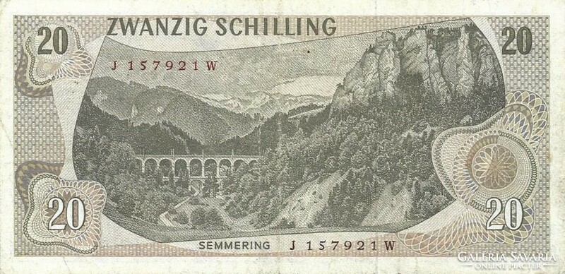20 Schilling 1967 Austria 2.