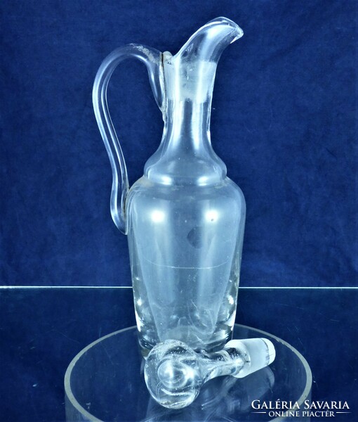 Very rare, antique glass spout, approx. 1800!!!