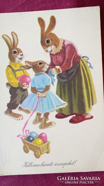 1960-1961. Easter greeting cards with colorful graphics