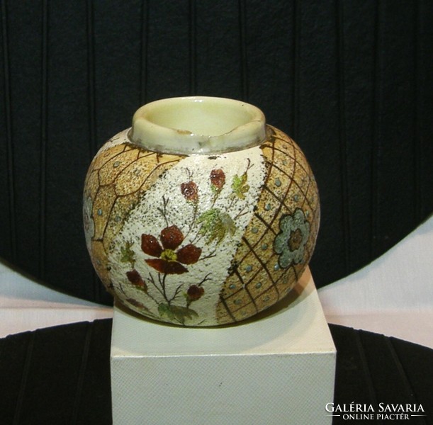 Antique Zsolnay stoneware small vase