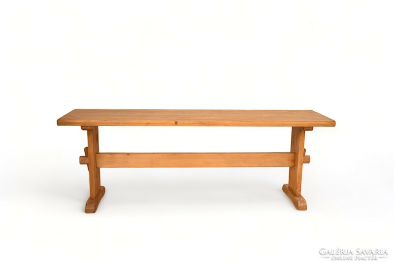 Wooden bench for the terrace in the hall or next to the table