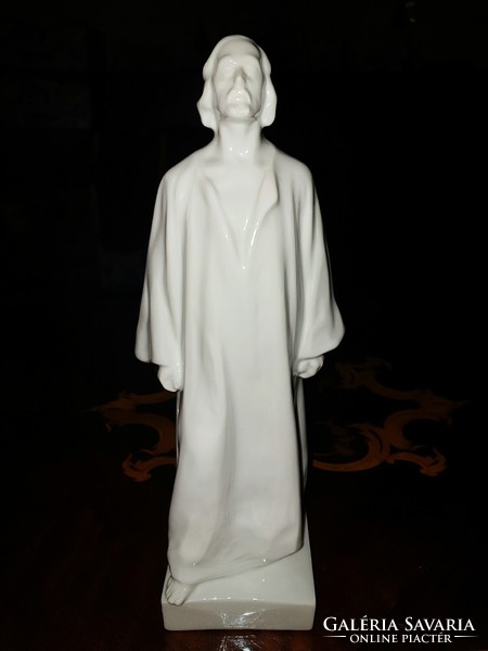 Herendi fehér jézus figura