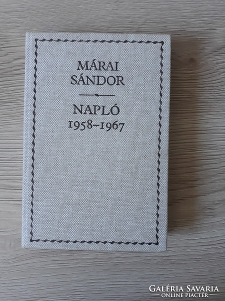 Márai Sándor - Napló (1958-1967)