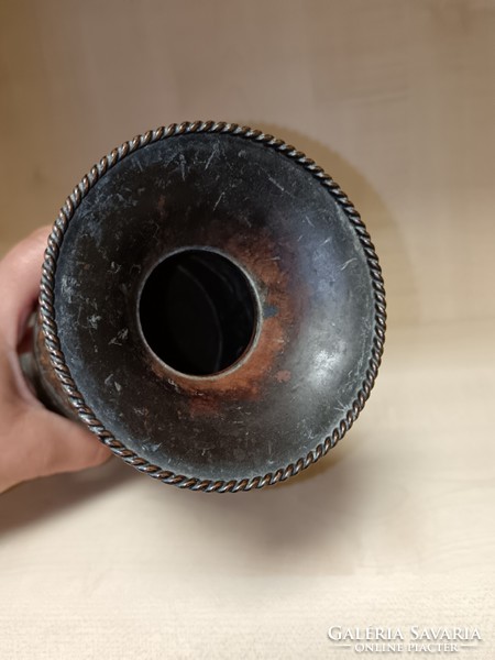Industrial copper lignifer vase