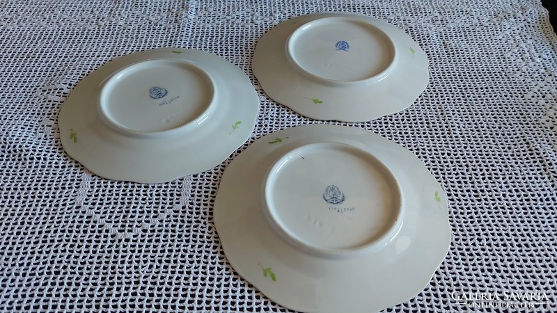 Herend porcelain Eton pattern small plate 3 pcs. (16cm)