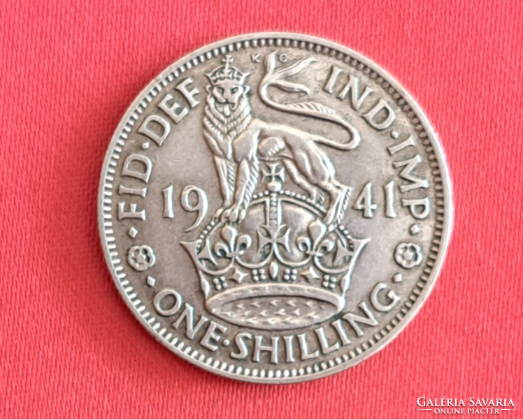 1941. Silver English 1 shilling (741)