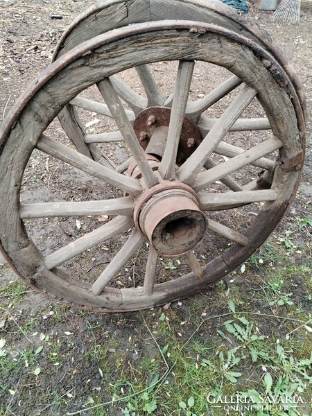 Bullet cart wheels - from the middle of the last century / 2 pcs.