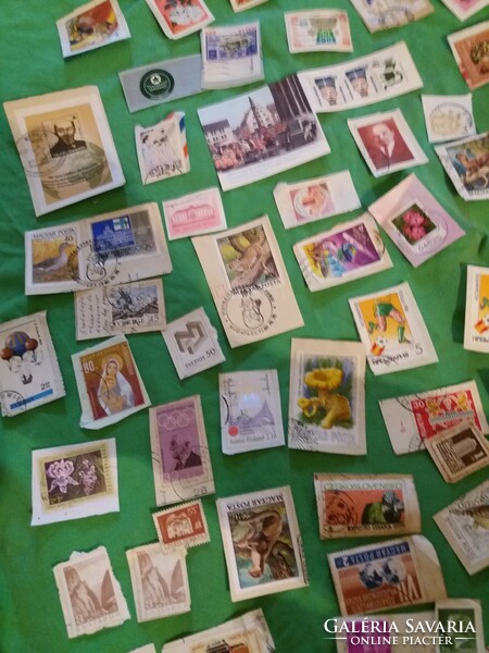 A lot of, approx. 160 pieces of Hungarian and foreign antique - old - retro postage stamps together as shown in the pictures