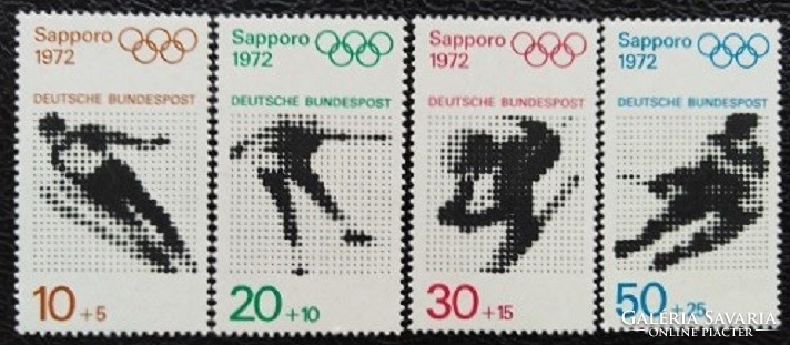 N684-7 / Németország 1972 Téli Olimpia blokk bélyegei postatiszta
