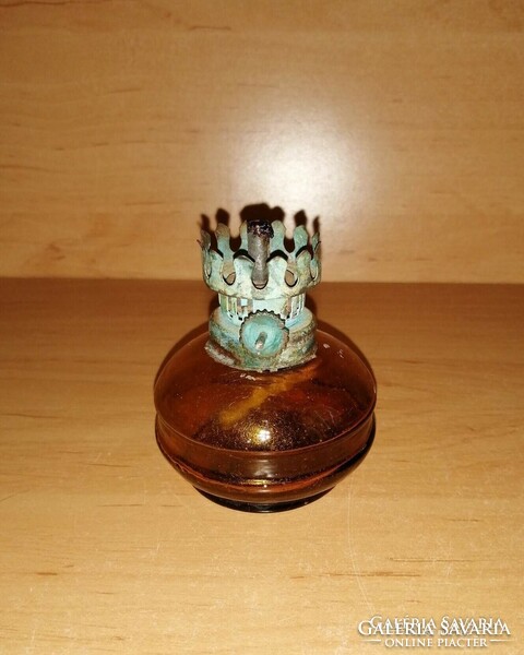 Tiny glass kerosene lamp 7 cm high (b)
