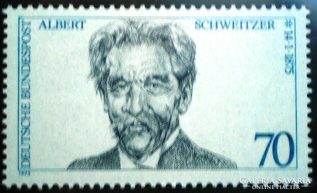 N830 / Németország 1975 Albert Schweitzer bélyeg postatiszta