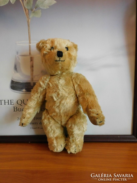 The vintage teddy bear from the Harrods department store in London is 26 cm