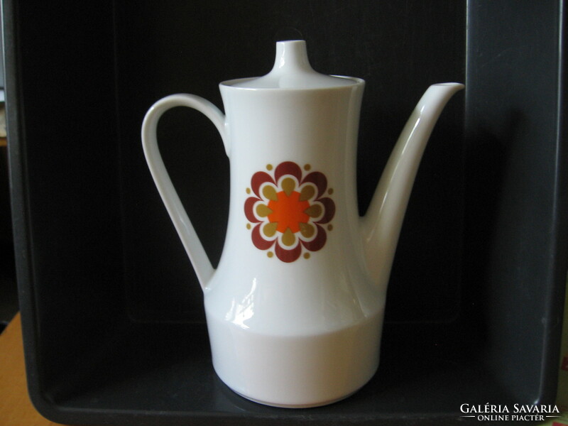 Retro floral hippy flower power schirnding bavarian tea pot, jug