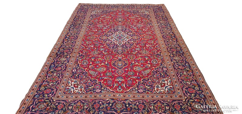 Of26 iranian kashan hand knot wool persian carpet 205x330cm free courier