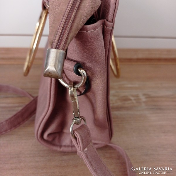 Hazel-colored, small-sized fashion bag, reticule,