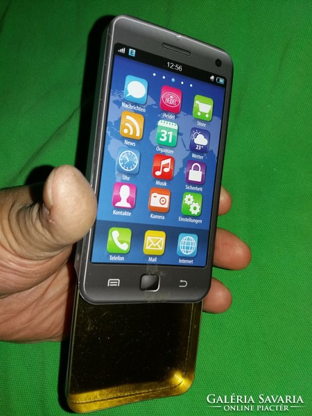 Különleges RITKA fém lemez mobiltelefon android telefon HEIDEL csokoládés díszdoboz a képek szerint