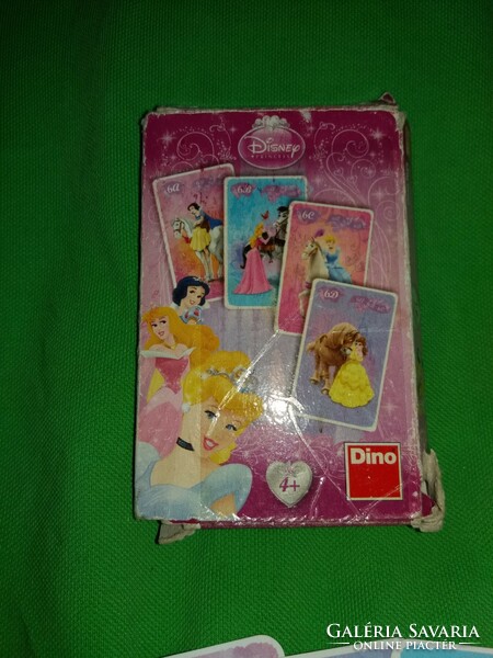 Retro dino - disney - princesses fairy tale quartet game with card box according to the pictures