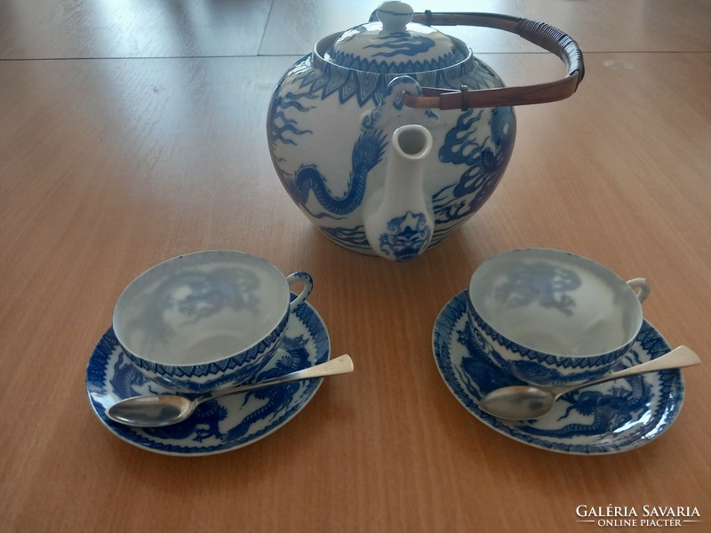 Japán két személyes porcelán reggeliző szett