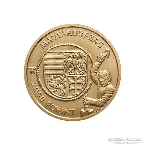 László U gold forint HUF 2,000 non-ferrous metal commemorative medal in closed unopened capsule 2020
