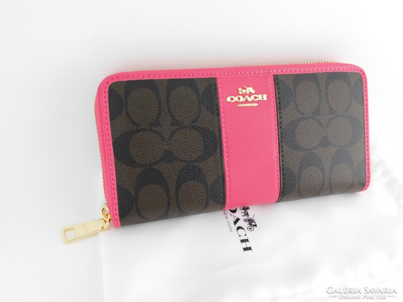 Coach - signature - zipper wallet