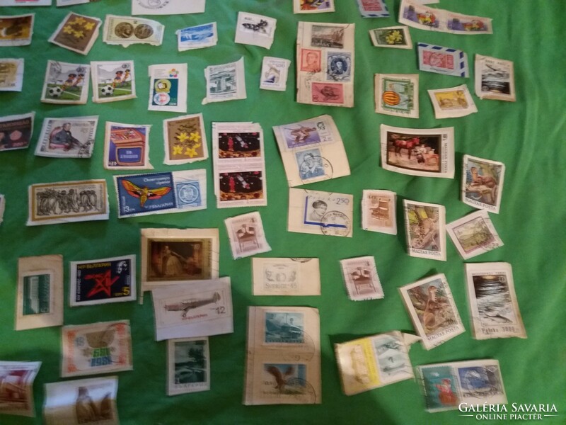 A lot of, approx. 160 pieces of Hungarian and foreign antique - old - retro postage stamps together as shown in the pictures