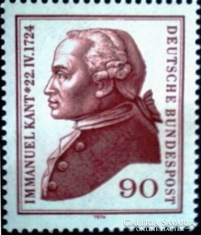 N806 / Németország 1974 Immanuel kant Filozófus bélyeg postatiszta