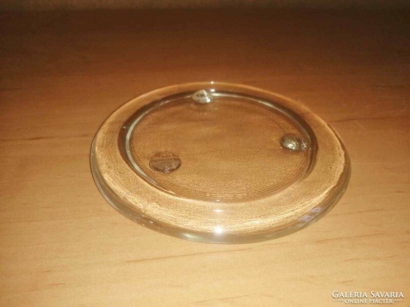 Üveg edényalátét, poháralátét  - átm 11 cm (40/d)