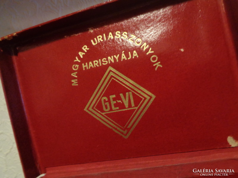 Ge-vi, Hungarian ladies' stockings, box from the 1930s, 17 x 12 x 10 cm