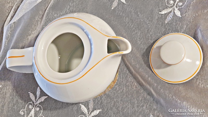 2 pcs. Hollóházi, retro, porcelain, coffee pourer with lid. HUF 1500/pc.