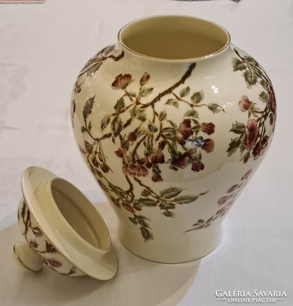 Zsolnay fedeles váza, urnaváza, 37 cm!
