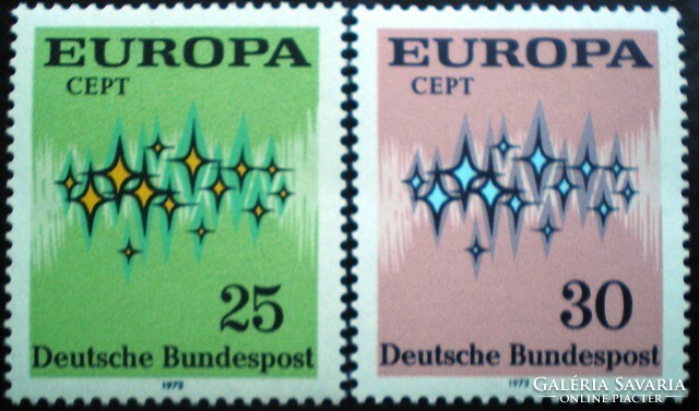 N716-7 / Germany 1972 europa cept set of stamps postal clean