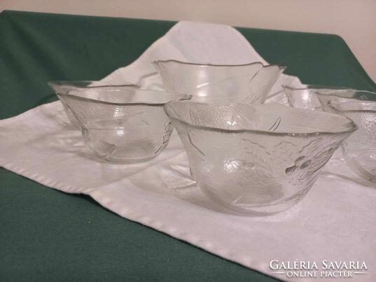 Old, thick glass compote set for sale