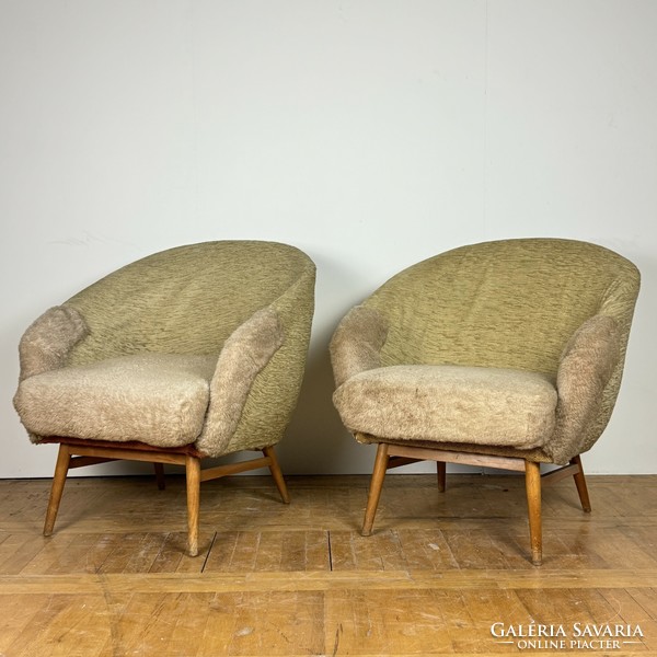 Retro Hungarian shell armchair mid-century armchair [price/piece]