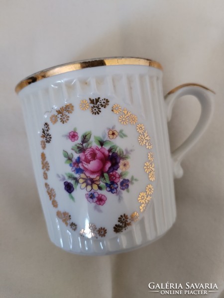 Porcelain tea cup - pink / Czechoslovak