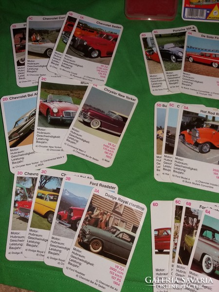 Retro piatnik - mega trumpf - dream cars car game card according to the pictures