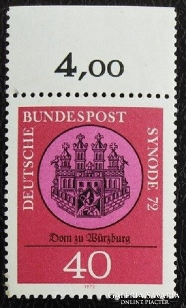N752sz / Germany 1972 synod '72 stamp postal clean curved edge summary number