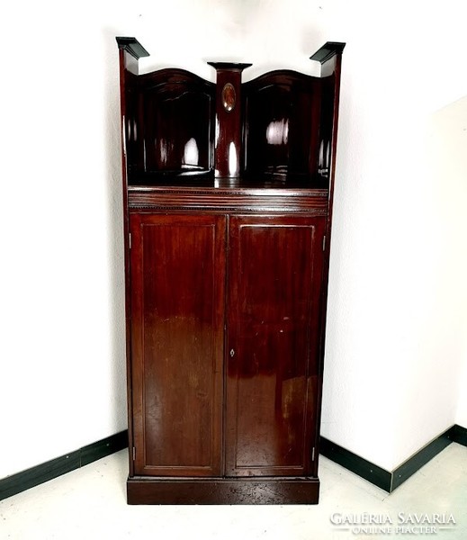 Secession mahogany corner cabinet, filing cabinet - 04890