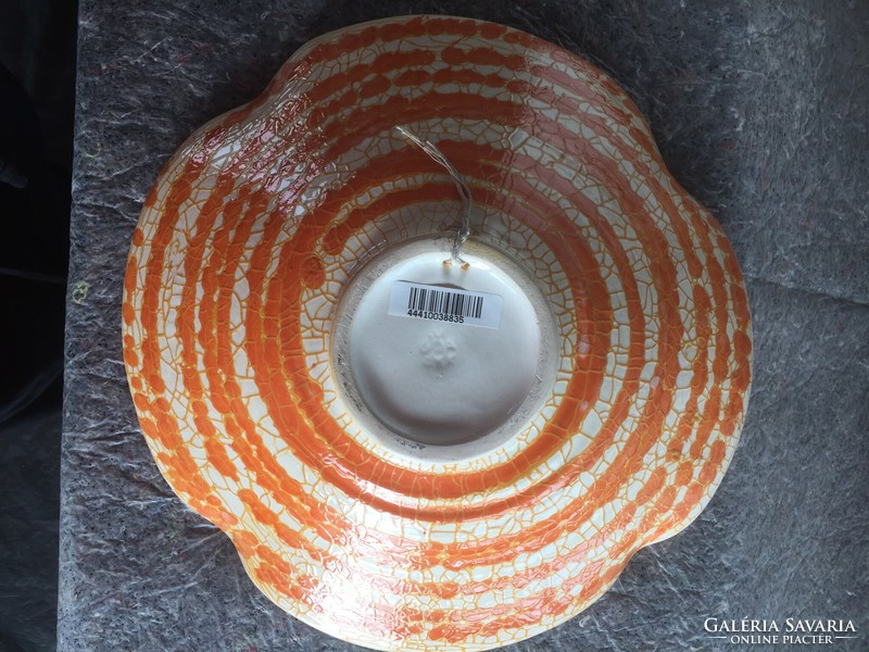 Kerámia falitál Gorka jelzéssel, ceramic bowl to the wall (200)