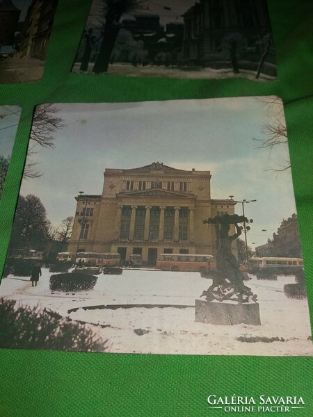 Old cccp still soviet excursion color pictures riga 4 pieces 12 x 12 cm together according to the pictures