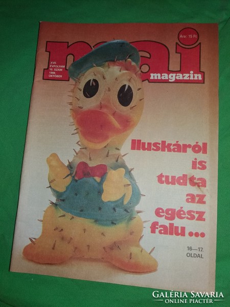 1986.október - MAI MAGAZIN - KULTÚRA SZÓRAKOZÁS EROTIKA IRODALOM havi lap újság a képek szerint