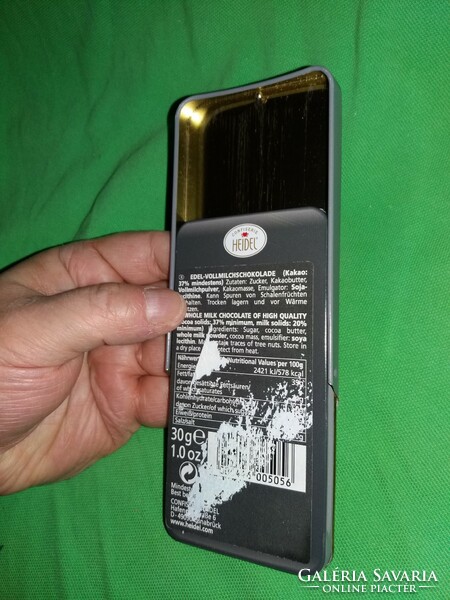Különleges RITKA fém lemez mobiltelefon android telefon HEIDEL csokoládés díszdoboz a képek szerint