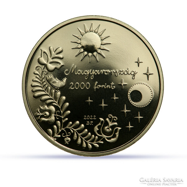 2000 HUF King Miklós 2022 Hungarian folk tale non-ferrous metal commemorative medal in closed unopened capsule