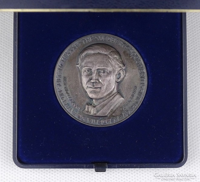 1R432 Theodor Svedberg (1884-1971) silver memorial plaque