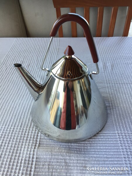 Stainless metal, design teapot, new (206)
