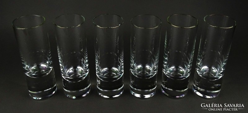 1R385 Formatervezett hibátlan üveg pohár készlet 6 darab