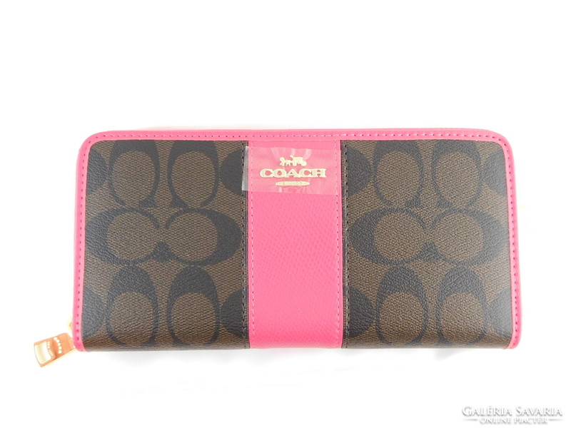 Coach - signature - zipper wallet