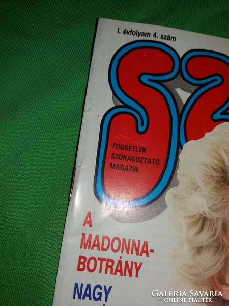 1989.5.Szám stori - independent entertainment newspaper magazine with Madonna poster according to the pictures