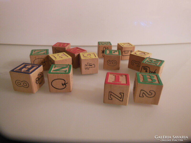 Cube - 3 d - wood - 14 pcs - 3 x 3 x 3 cm - German - perfect