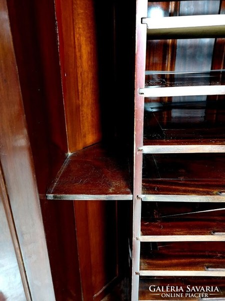 Secession mahogany corner cabinet, filing cabinet - 04890